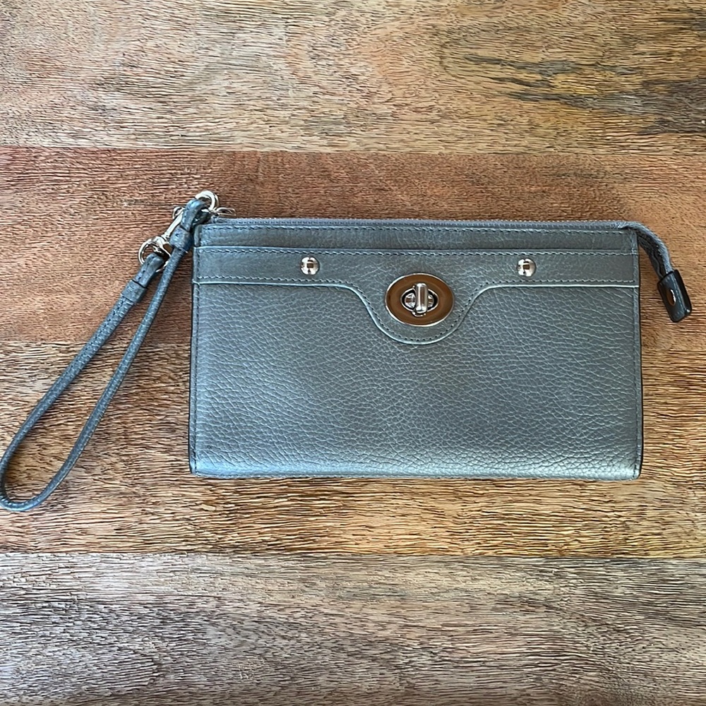 Coach Leather wristlet